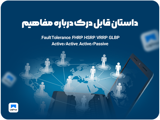 داستان قابل درک درباره مفاهیم: Fault Tolerance, FHRP, HSRP, VRRP, GLBP, Active/Active, Active/Passive