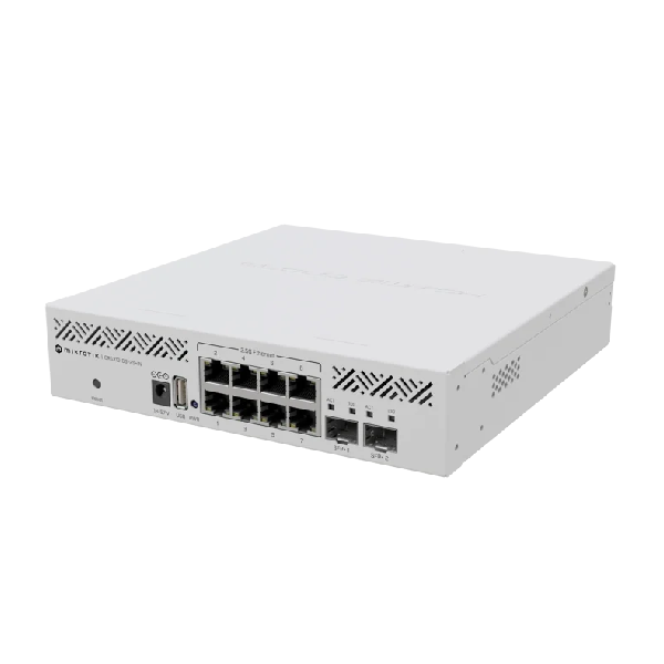 سوئیچ میکروتیک CRS310-8G+2S+IN با ۸ پورت 2.5G و دو SFP+ 10G