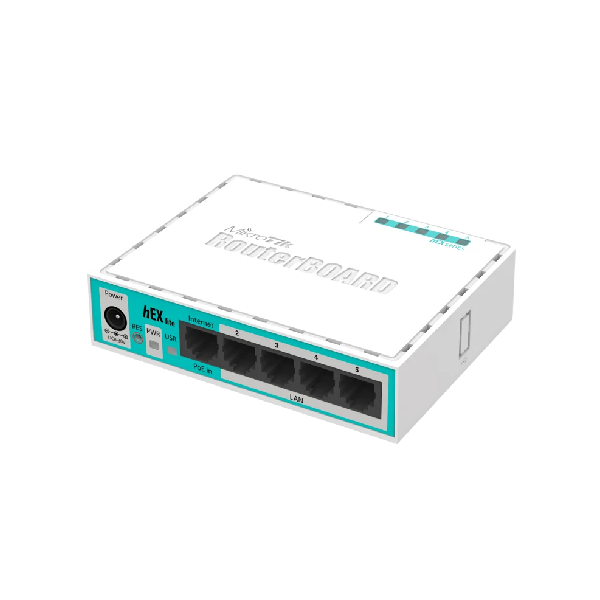 روتر میکروتیک hEX lite مدل RB750r2 با ۵ پورت 10/100