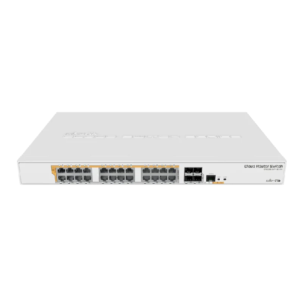 سوئیچ PoE میکروتیک CRS328-24P-4S+RM با ۲۴ پورت گیگابیتی