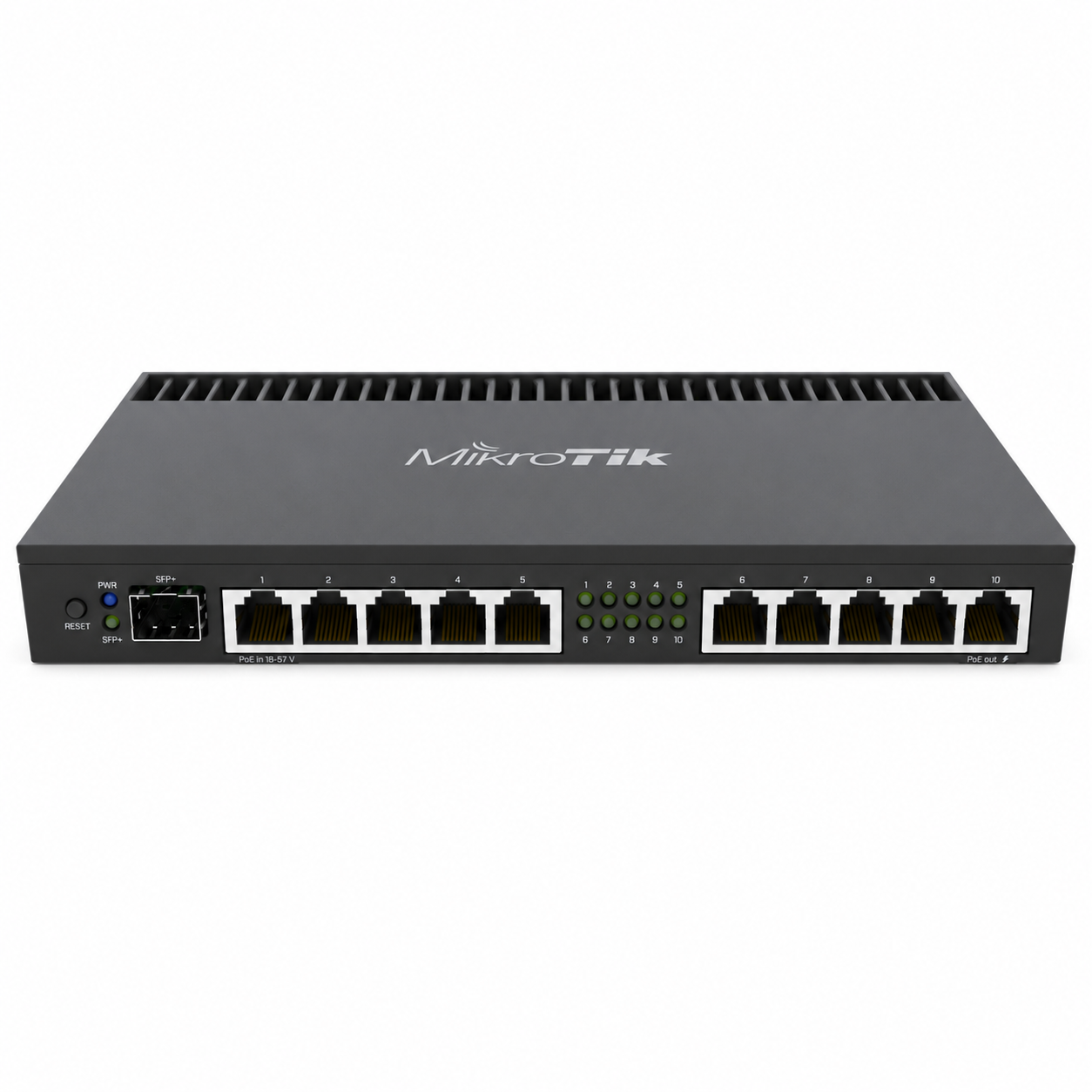 روتر میکروتیک RB4011iGS+RM با ۱۰ پورت گیگابیتی و SFP+ 10G