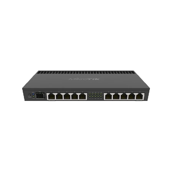 روتر میکروتیک RB4011iGS+RM با ۱۰ پورت گیگابیتی و SFP+ 10G