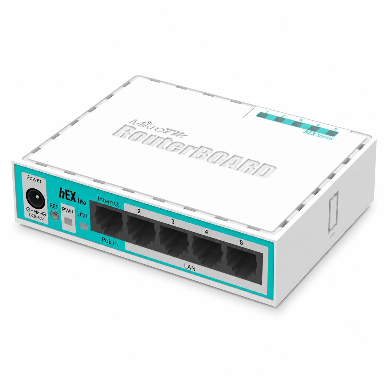 روتر میکروتیک hEX lite مدل RB750r2 با ۵ پورت 10/100
